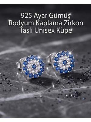 Begonia Accessories 929 Ayar Gümüş Rodyum Kaplama Zirkon Taşlı Minimal Halka ve Çivi Küpe Kadın Lüks Tasarım Şık Günlük Kullanım Gümüş Küpe ÇEŞITLERI-108-9A