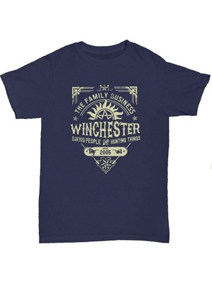 L'eivor Supernatural Winchester Brothers Baskılı Pamuk T-Shirt