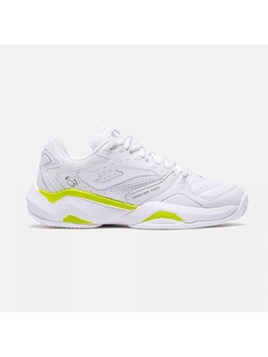 Joma TM10LW2602C Master Toprak Kort Kadın Tenis Ayakkabısı - Beyaz/sarı