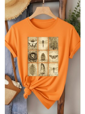 L'eivor Habitat Tasarım Baskılı Kadın Pamuk T-Shirt