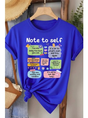 L'eivor Note To Self Baskılı Kadın T-Shirt