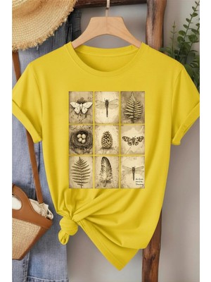 L'eivor Habitat Tasarım Baskılı Kadın Pamuk T-Shirt