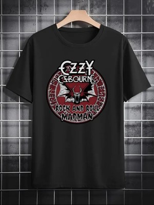 L'eivor Ozzy Osbourne Baskılı Erkek Pamuk T-Shirt