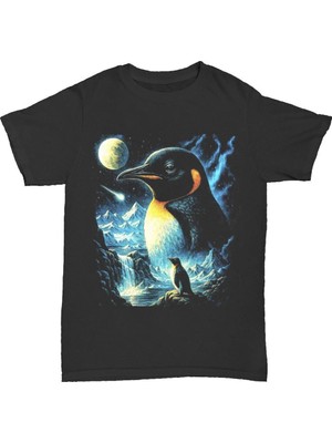 L'eivor Ama Neden? Nihilist Penguen Baskılı Unisex Pamuk T-Shirt
