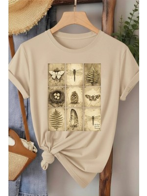 L'eivor Habitat Tasarım Baskılı Kadın Pamuk T-Shirt