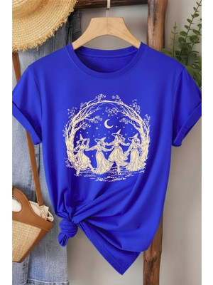 L'eivor Cadılar Birliği Baskılı Kadın Pamuk T-Shirt