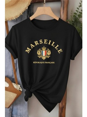 L'eivor Marsilya Baskılı Pamuk Kadın Tişört