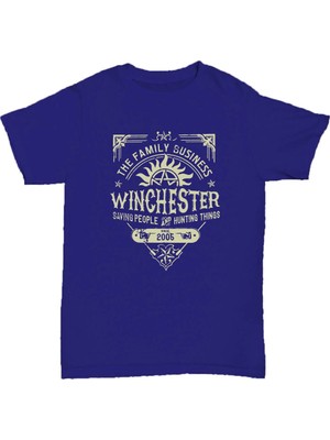 L'eivor Supernatural Winchester Brothers Baskılı Pamuk T-Shirt