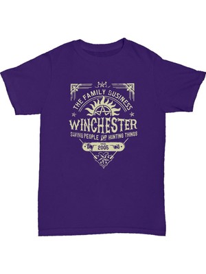 L'eivor Supernatural Winchester Brothers Baskılı Pamuk T-Shirt