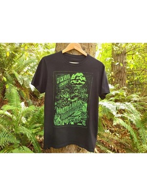 L'eivor Wasteland Wanderer Baskılı Siyah Pamuk T-Shirt