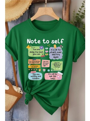 L'eivor Note To Self Baskılı Kadın T-Shirt