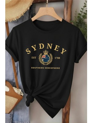 L'eivor Sydney Baskılı Pamuk Kadın Tişört
