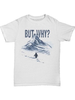 L'eivor Ama Neden? Nihilist Penguen Baskılı Unisex Pamuk T-Shirt