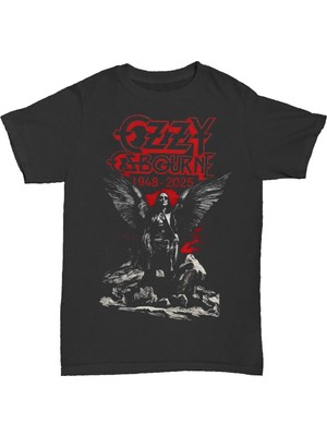 L'eivor Ozzy Osbourne Baskılı Erkek Pamuk T-Shirt