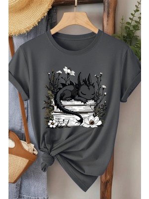 L'eivor Ejderha Nasıl Eğitilir Kitap Tema Baskılı Pamuk T-Shirt