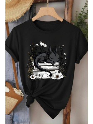 L'eivor Ejderha Nasıl Eğitilir Kitap Tema Baskılı Pamuk T-Shirt