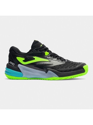 Joma TROLS2601AC Roland Sert & Toprak Kort Erkek Tenis Ayakkabısı - Siyah/neon Yeşil