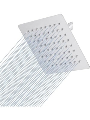 Tech Butiq Techbutiq 25X25 cm 304 Paslanmaz Çelik Tepe Duş