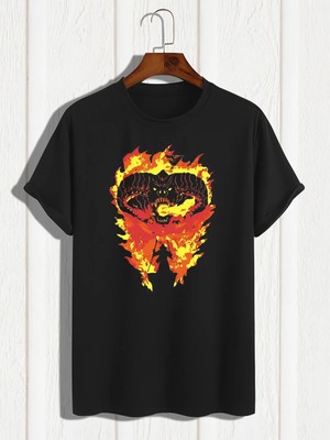 L'eivor Balgrog & Gandalf Baskılı Erkek Pamuk T-Shirt