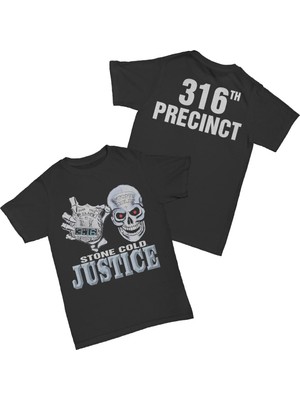 L'eivor Stone Cold Austin 3:16 Baskılı Pamuk T-Shirt