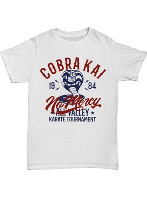 L'eivor Cobra Kai Baskılı Kadın Pamuk T-Shirt