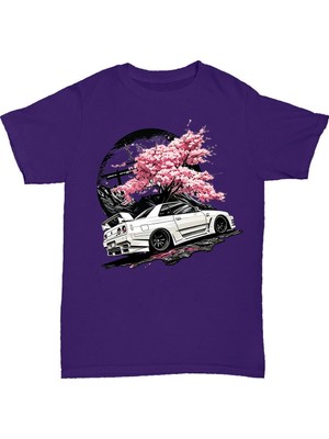 L'eivor Sakura Drift Baskılı Erkek Pamuk T-Shirt