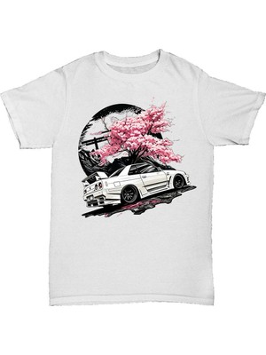 L'eivor Sakura Drift Baskılı Erkek Pamuk T-Shirt