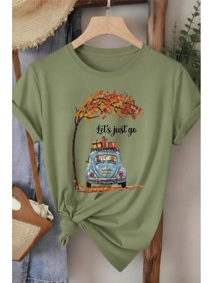 L'eivor Lets Go Baskılı Kadın Beyaz T-Shirt