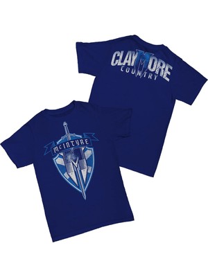 L'eivor Drew Mcintyre Scottish Warrior Baskılı Siyah Erkek Pamuk T-Shirt