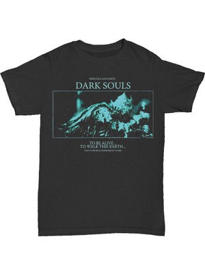 L'eivor Dark Souls - Don' T You Dare Baskılı Pamuk T-Shirt