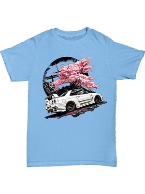 L'eivor Sakura Drift Baskılı Erkek Pamuk T-Shirt