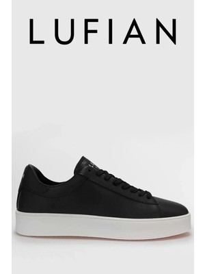 Lufian 111230254 Anton Siyah-Beyaz Erkek Sneaker