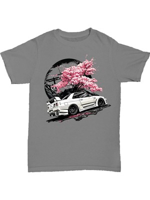 L'eivor Sakura Drift Baskılı Erkek Pamuk T-Shirt
