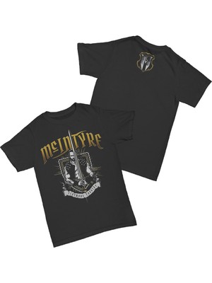 L'eivor Drew Mcintyre Scottish Warrior Baskılı Siyah Erkek Pamuk T-Shirt