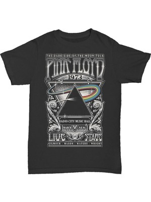 L'eivor Pink Floyd Baskılı Erkek Pamuk T-Shirt
