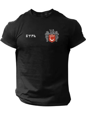 L'eivor Bozkurt Yeni Tasarım Baskılı Erkek Pamuk T-Shirt