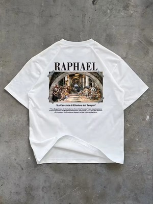 L'eivor Raphael Heliodorus'un Tapınaktan Çıkarılması Baskılı Pamuk T-Shirt