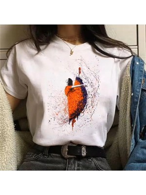 L'eivor Balerin Özel Tasarım Baskılı Kadın Pamuk T-Shirt