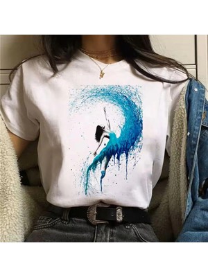 L'eivor Balerin Özel Tasarım Baskılı Kadın Pamuk T-Shirt