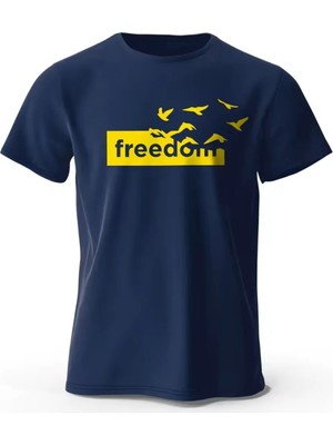 L'eivor Freedom Özel Tasarım Baskılı Erkek Pamuk T-Shirt