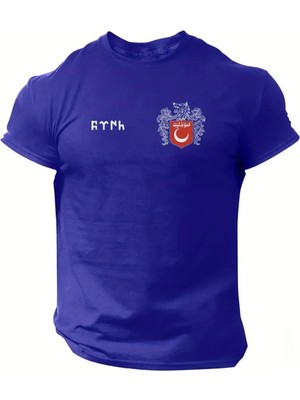 L'eivor Bozkurt Yeni Tasarım Baskılı Erkek Pamuk T-Shirt