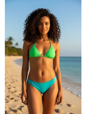 Aesco Black Spade Kadın Bikini Üst 8248