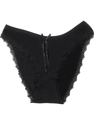 Aesco Şahinler Kadın Paça Dantelli ve Kurdele Süslemeli Bikini B275