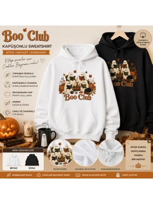 Tişört Kodu Kitap Severler Için Halloween Temalı Unisex Hoodie