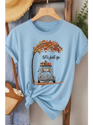 L'eivor Lets Go Baskılı Kadın Beyaz T-Shirt