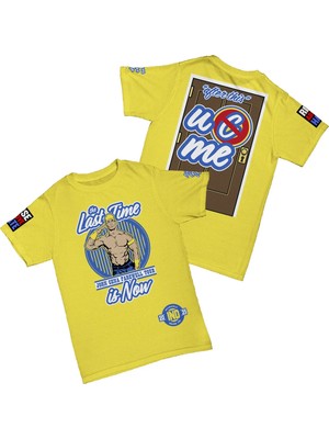 L'eivor John Cena Uc Me Never Give Up Baskılı Pamuk T-Shirt