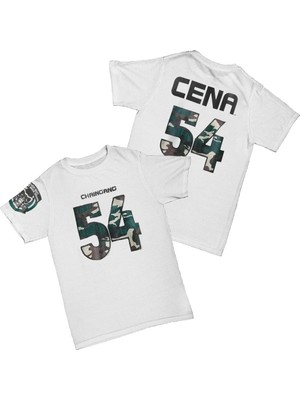 L'eivor John Cena Uc Me Never Give Up Baskılı Pamuk T-Shirt