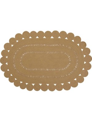 Vivense Milda Jüt Hasır Örgü Bohem Çift Taraflı Hav Vermez Kilim, 21, 100X300
