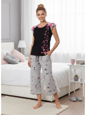 Aesco Berrak Bayan Kapri Pijama Takım 5131