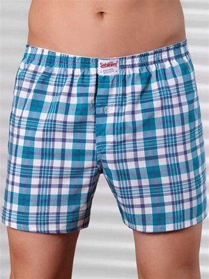 Aesco Şahinler Ekose Boxer Desenli E090
